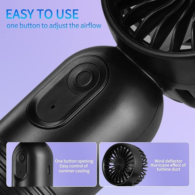 VanSmaGo [Portable Mini Fans 6-pack Handheld Personal Small Fan - Image 5