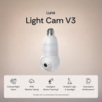 Luna Light Bulb Security Cameras Wireless Outdoor Indoor, 360° Pan Tilt - Image 2
