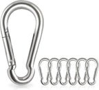 Locking Carabiner Clips, Stainless Steel Spring Snap Hook Locking Carabiner by Acquwistach