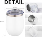 12oz/4 Pack Wine Tumbler Glasses - Image 5