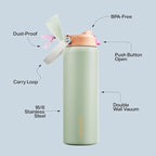 Insulated Water Bottle with Straw - Image 4