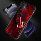 for iPhone 11 Case, Gestures Funny Skull Pattern Graphic Design Girl Boy Soft - Image 3