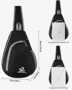 WATERFLY Crossbody Sling Bag Small Water Resistant Backpack Lightweight - Image 7