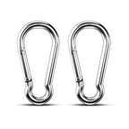 Large Carabiner Clip Hooks, 304 Stainless Steel Spring Snap Hook Fits Camping by KINLINK
