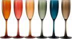 European Style Plastic Acrylic, Champagne Flutes Glasses | Set of 6 | Colored - Image 7
