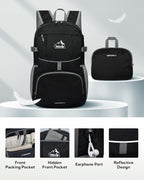 WATERFLY Hiking Packable Daypack Backpack: 35L Ultra Lightweight Day Pack - Image 4