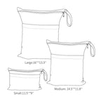ALVABABY 3pcs Baby Cloth Diaper Wet Dry Bags Waterproof Reusable - Image 4