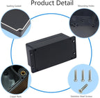 2 Pack Project Box IP65 Waterproof Junction Box ABS Plastic Black Electrical - Image 5