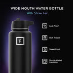 IRON °FLASK Camping & Hiking Hydration Flask - 32 oz Bubble Gum - Image 2