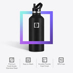 IRON °FLASK Camping & Hiking Hydration Flask - 32 oz Twilight Blue - Image 5