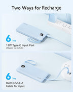 VRURC 10000mAh Power Bank Built-in Cables, Portable Charger - Image 9