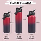 Fijinhom 18oz Insulated Stainless Steel Water Bottle, Wide Mouth Double Wall - Image 2