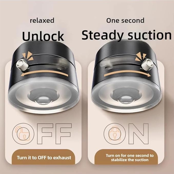 Oudvaker Foldable Magnetic Vacuum Phone Holder, 360° Electric Suction Car Mount - Image 3