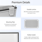 Junction Box, IP65 Waterproof Dustproof ABS Plastic Enclosure, Outdoor and - Image 4