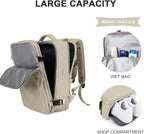 coowoz Carry On Backpack Women Men Travel Backpack Airline Approved Laptop - Image 8