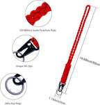 Heavy Duty Braided 550 Paracord Neck Lanyard Keychain - Image 2