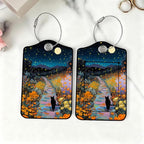 2Pcs Black Cat Pumpkin Luggage Tags, 2.83x4.53 Halloween Suitcase ID Labels - Image 6