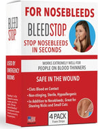 BleedStop™ Nosebleed Strips – Fast Acting Blood Coagulant Foam Inserts – Helps by BleedStop