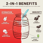 Salud 2-in-1 Hydration Packets + Immunity Electrolytes Powder, Watermelon - Image 5