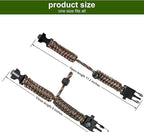 Smithok Paracord Survival Bracelet-Length Adjustable, Loud Whistle Emergency - Image 6