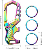 Kivssi Heavy duty metal keychains, Carabiner clip Car key chains, Fashion - Image 2
