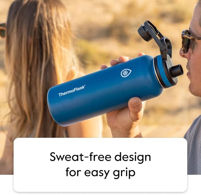 ThermoFlask 32 oz Double Wall Vacuum Insulated Stainless Steel Water Bottle - Image 7