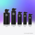IRON °FLASK Camping & Hiking Hydration Flask - 40 oz Blue Waves - Image 6