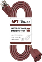YOJOE Indoor Outdoor Extension Cord, 3 Prong 13A Weatherproof Power Cord by YOJOE