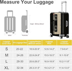 ANNA QUEEN Retro Cassette Tape Luggage Cover, Vintage Music Design Suitcase - Image 5