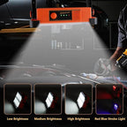 120W Solar Rechargeable Work Light, 144 LED 10000LM Portable Flood Light - Image 4