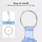 Compatible with AirTag Holder Case Keychain 4 Pack, - Image 3