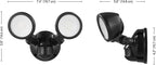 GLOBE Electric 10W Twin Head Motion Sensor LED Flood Light, 1000 Lumens - Image 8