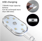 Mini LED Closet Light Wireless Touch Light USB Rechargeable Multi Color Cabinet - Image 5