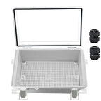 Zulkit Junction Box, IP67 Waterproof Electrical Box Hinged Clear Cover by Zulkit