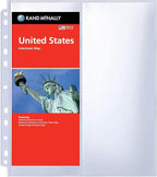 30 Pack 60 Pockets 4.5x11” Folded Map Sleeves, Ultra-Clear Brochure Organizer by Zofly