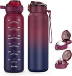 SLUXKE Insulated Water Bottle 24oz, Double Wall Vacuum 18/10 Stainless Steel by SLUXKE