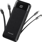 charmast Portable Charger with Built in Cables, Power Bank with Cords Wires by Charmast