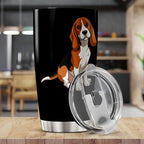 CUBICER Cartoon Beagle Dog Design 20 Oz Stainless Steel Tumbler - Image 5