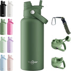 32oz Insulated Water Bottle by Yakooer