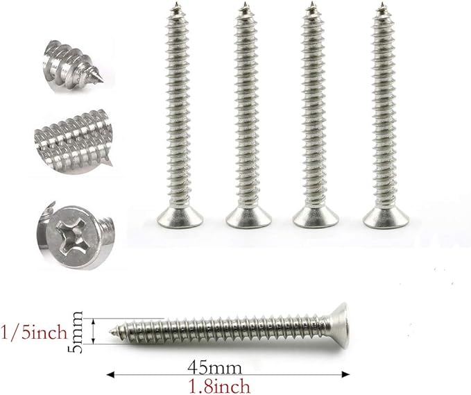 heyous 2 Set M8 Suspension Ceiling Wall Mount U Hook Anchor Hanger Stainless - Image 6
