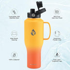 RAYMYLO Insulated Water Bottle 40oz, Stainless Steel Water Bottle - Image 4