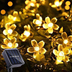 ITICdecor Solar Flower String Lights Outdoor Waterproof 50 LED Fairy Light by ITICdecor