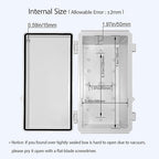 LeMotech Electrical Box, IP67 Waterproof Hinged Cover Stainless Steel Latch - Image 5