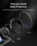 TELESIN Filter Kit for DJI Osmo Action 6 – VND 2–32 Variable ND, CPL UV Lens - Image 5