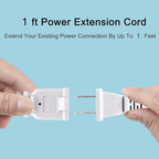 Small Extension Cord 1 FT, 2 Prong White, Thin and Short Extension Cords - Image 6