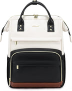 LOVEVOOK Leather Backpacks for Women, 15.6 inch Leather Laptop Backpack Women by LOVEVOOK