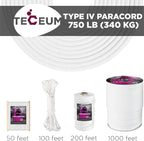 TECEUM Reflective Paracord Rope 1000 – 1000ft/200ft/100ft/50ft – 40+ Colors – - Image 9