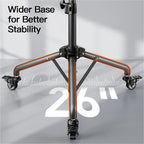 Amada Projector Stand with Wheels, Height Adjustable Rolling Stand with Mouse - Image 2