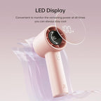 JISULIFE Handheld Turbo Fan Life10s, 5000mAh Rechargeable Portable Fans - Image 4