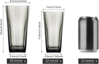 ALIMOTA 20-Ounce Reusable Drinking Glasses, Shatterproof Acrylic Glasses - Image 2